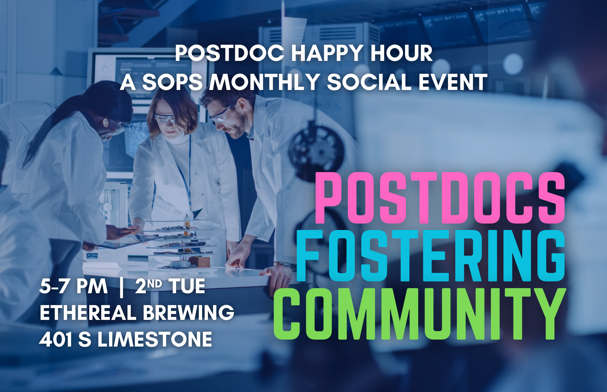 Postdoc Happy Hour Flyer 3