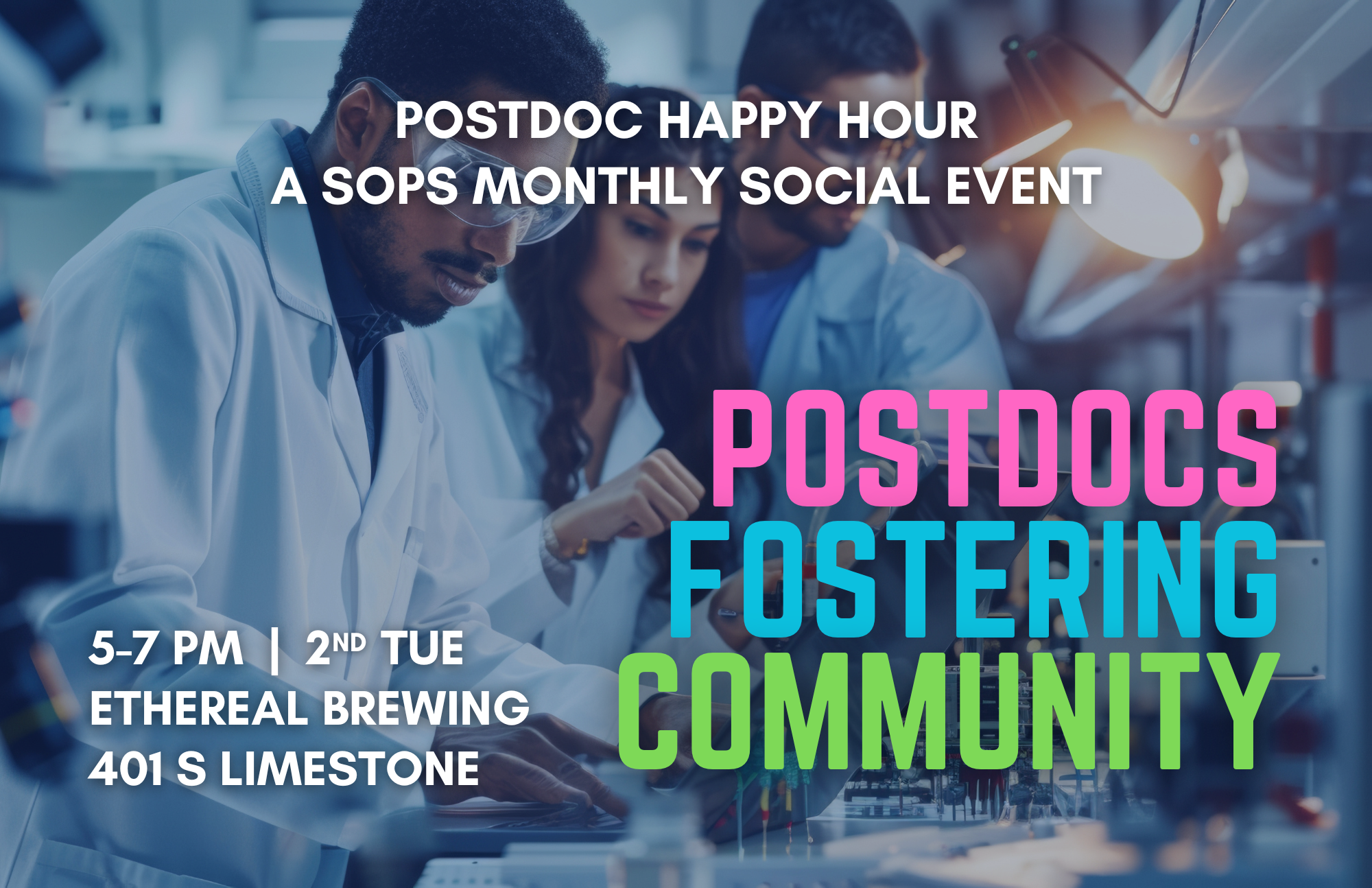 Postdoc Happy Hour Flyer 7