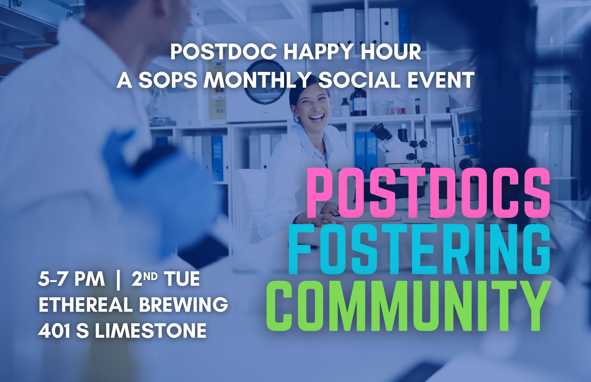 Postdoc Happy Hour Flyer 9