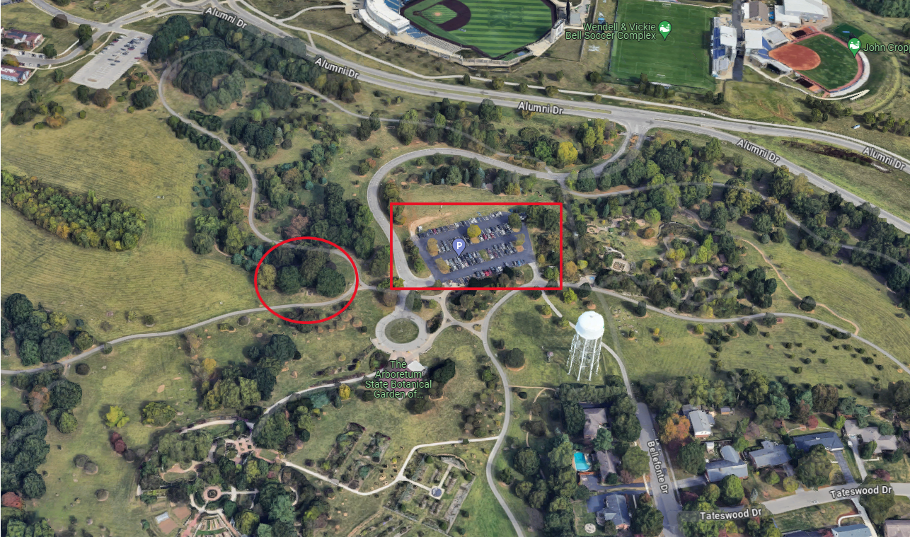 map of the arboretum