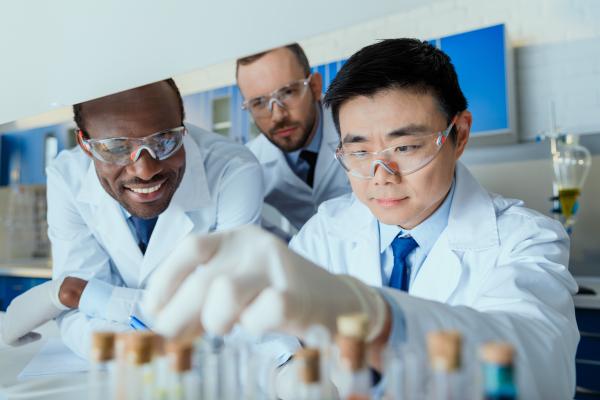 scientists in the lab